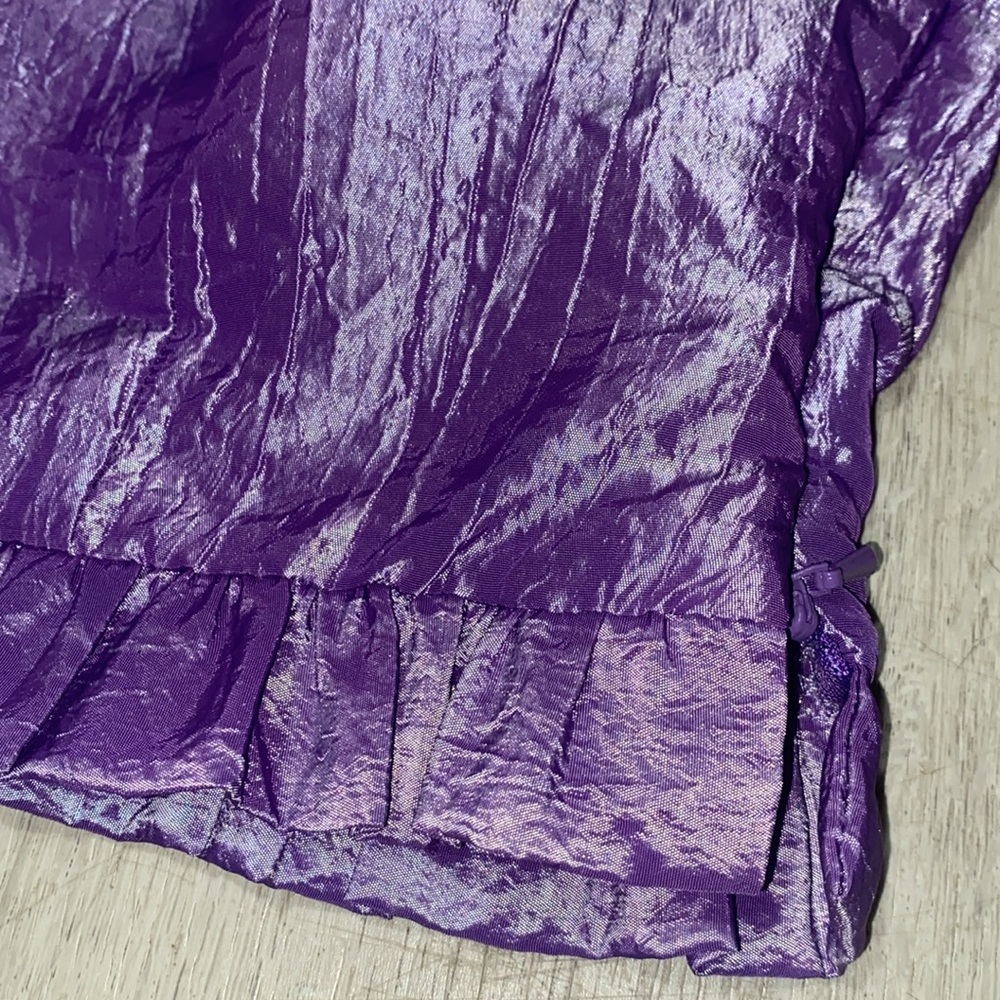 ASOS Taffetta Ruffle Crop Top - Picture 9 of 13